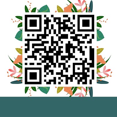 森系植物创意二维码