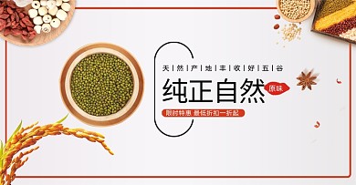 夏季杂粮电商农产品海报