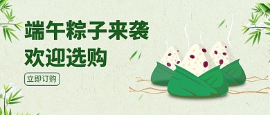 创意端午节粽子促销微信公众号素材图片
