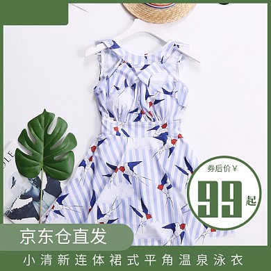 日式清新时尚泳衣女主图