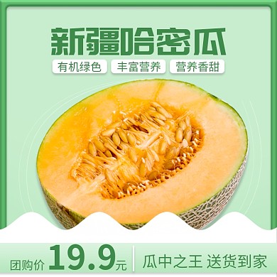 农产品新疆哈密瓜直通车主图