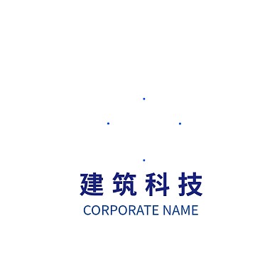 科技蓝建筑灯塔铁塔商务logo标志