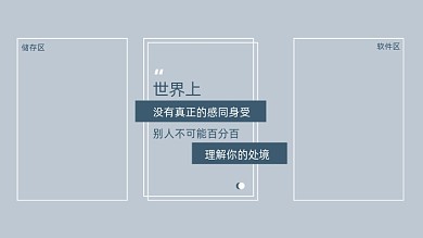 文艺小清新办公工作电脑桌面分区壁纸