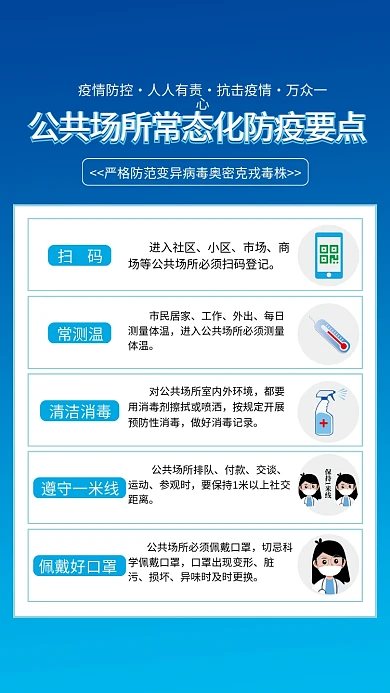 防疫公共场所常态化防疫预防奥密克戎疫情海