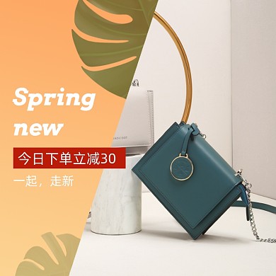 清新时尚女装箱包服饰首图