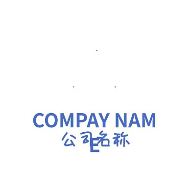 山形炉鼎蓝橙色字母Elogo