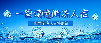 世界渐冻人日蓝色新媒体配图