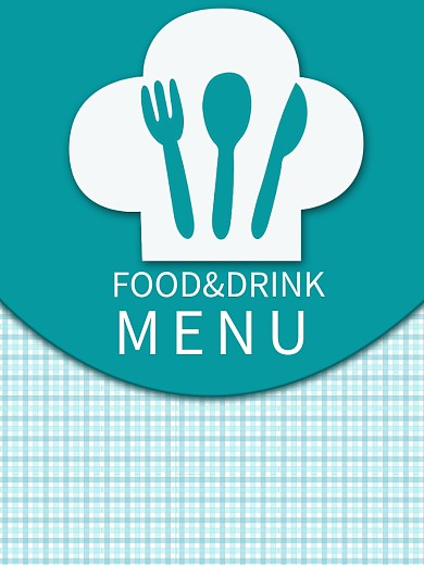 清新菜单设计图片