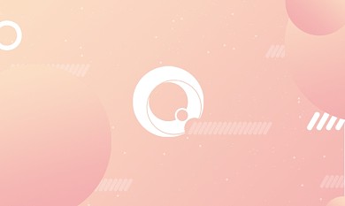 小清新卡通白色粉色几何简约商务小名片