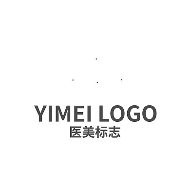 蓝色皇冠医美logo设计