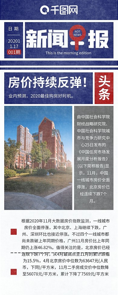 新闻快报热点资讯报道信息长图