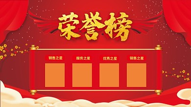 学校企业荣誉墙优秀学生优秀员工榜