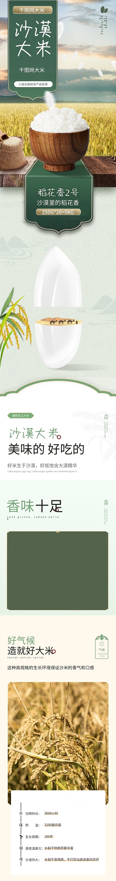 食品类大米详情页