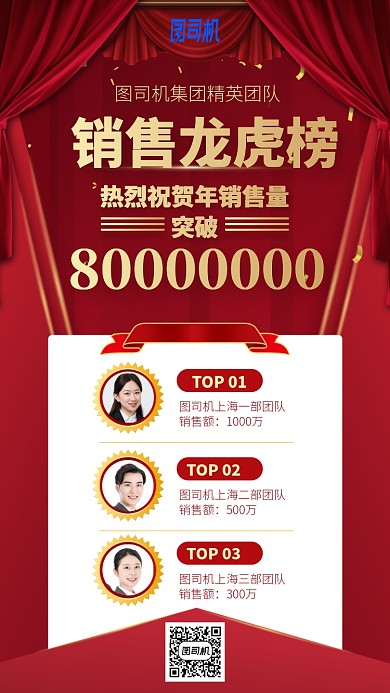 销售龙虎榜手机海报
