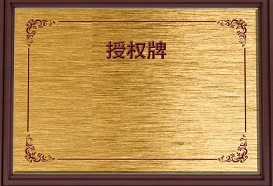 原创模型授权牌样机