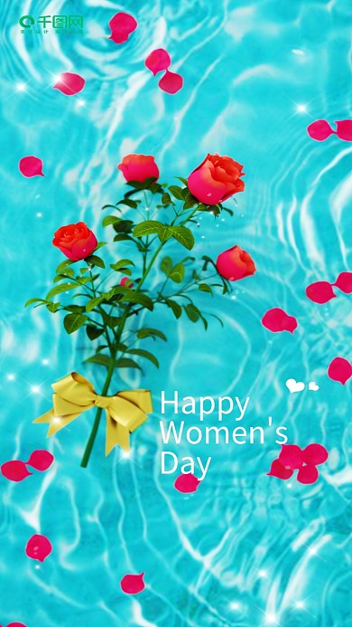 C4D场景38妇女节女神节手机海报