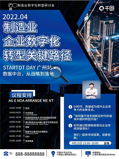 企业商务活动行业论坛海报