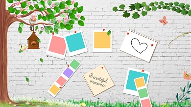 文艺小清新校园照片墙