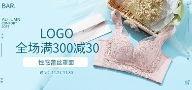 淘宝文胸LOGO时间折扣促销女装服装