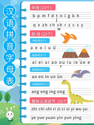 汉语拼音商业海报