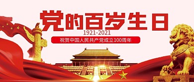 建党100周年党的百岁生日