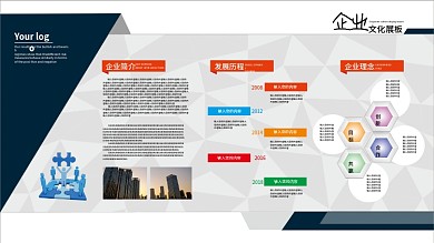 企业展板文化海报