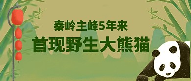 秦岭主峰首现大熊猫公众号首图
