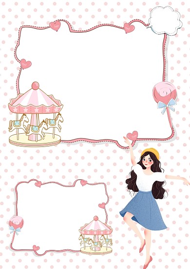 生活日程表韩系手账模板版面设计