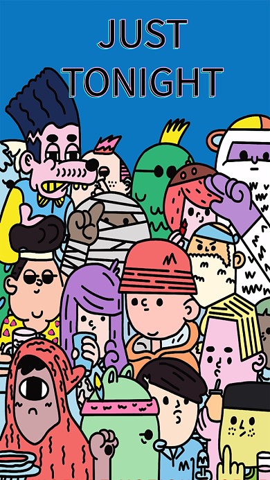 卡通人物吉他谱宣传海报