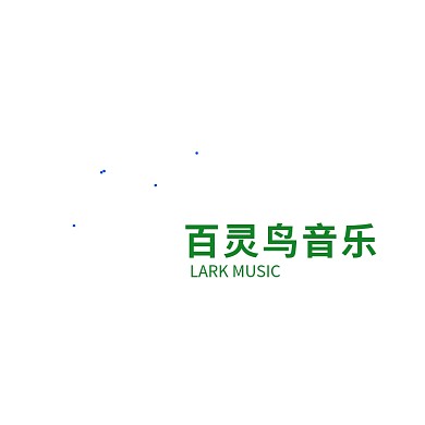 创意百灵鸟音乐标志