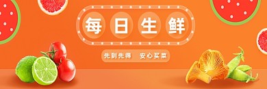每日生鲜瓜果蔬菜水果店活动促销