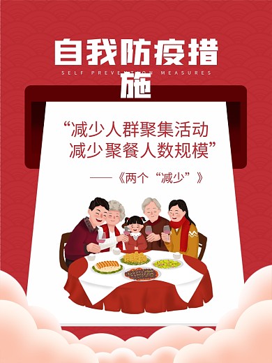 核酸检测新冠病毒自我防疫措施公益宣传海报