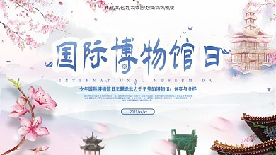 5.18国际博物馆日节日宣传展板