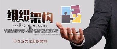 企业文化墙组织架构公众号封面