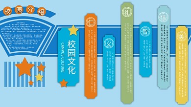 校园文化墙 校园文化 学校文化墙 展板