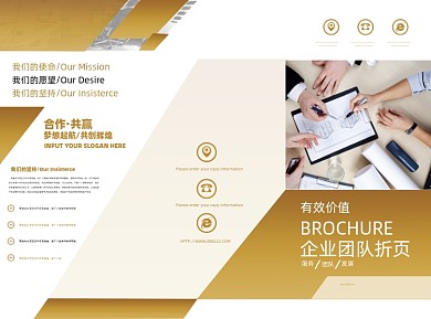 企业简介产品介绍三折页