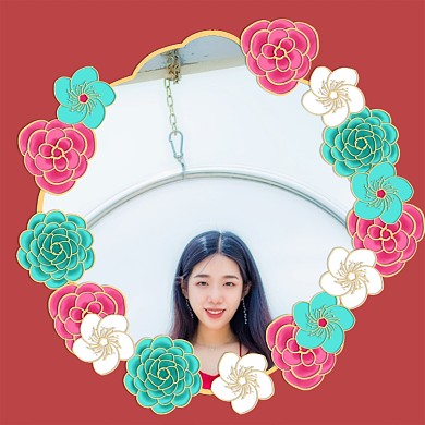 春节中式剪纸边框