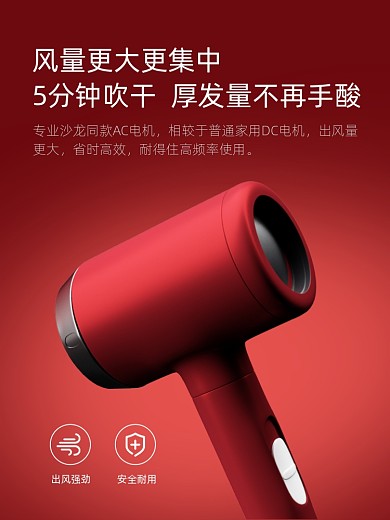 家用数码吹风机功能介绍主图