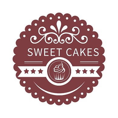 面包蛋糕烘焙店紫色食品标签不干胶