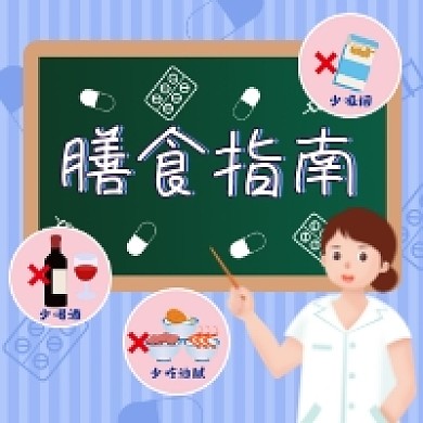 膳食指南卡通插画公众号次图