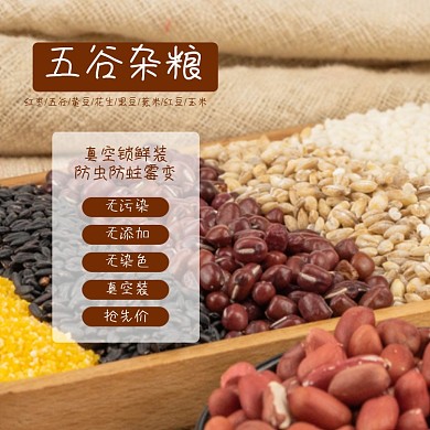 五谷杂粮食品淘宝主图直通车模板