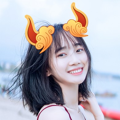 新年牛角头像春节牛年手绘可爱微信头像