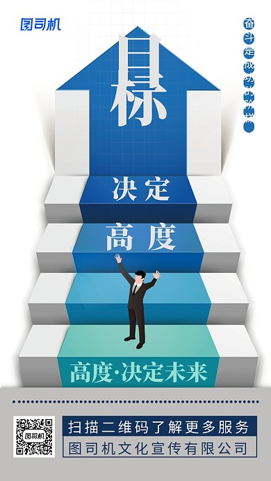 形象创意企业文化宣传主题手机海报