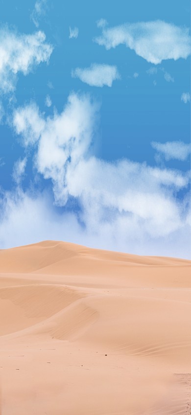 蓝天白云沙漠手机壁纸