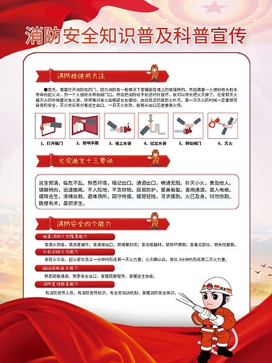 消防安全知识科普教育宣传系列海报