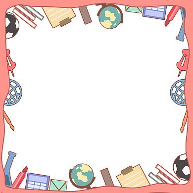 学习文具工具边框微信头像