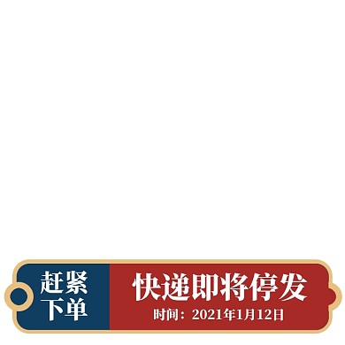 电商年货节主图图标快递发货说明直通车