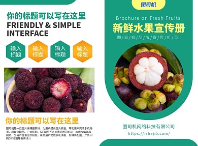 新鲜水果促销宣传广告印刷二折页