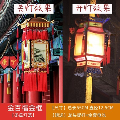 灯笼花中国风主图模板