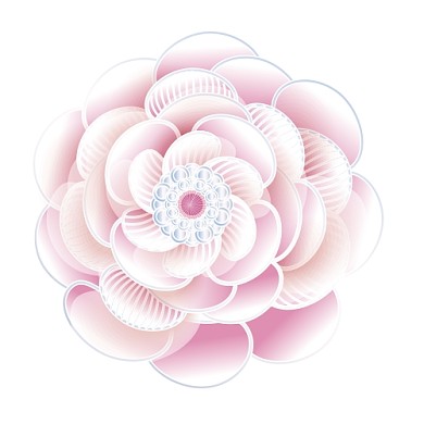 粉色花朵立体剪纸花朵剪纸妇女节三八女神节公众号次图